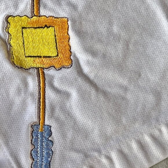 Crate & Barrel Tidbits Cocktail Napkins Embroidered Set Of 3 Cotton 10"x9.5” - Picture 2 of 6